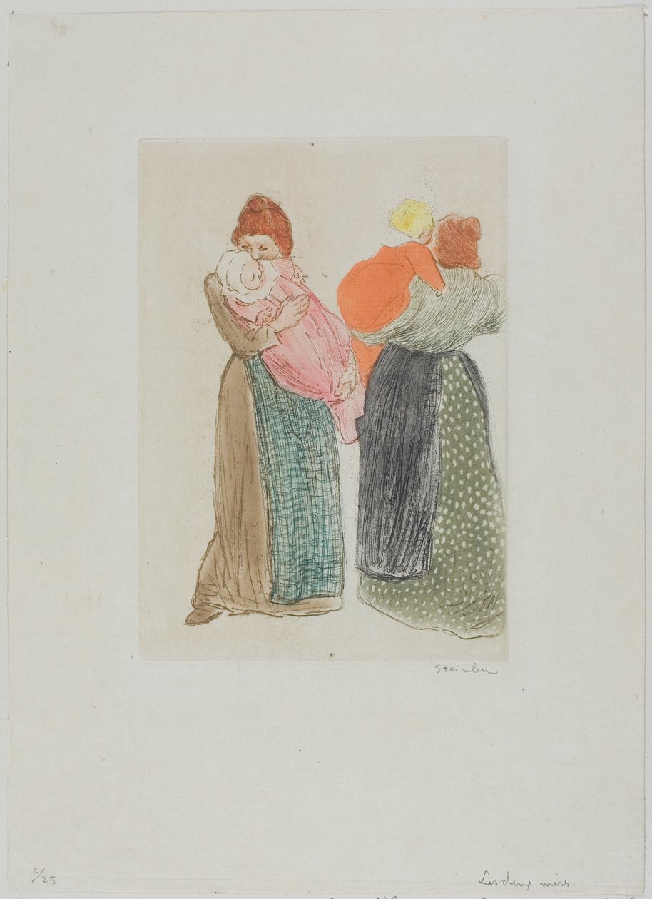 Dvě matky od Théophile Alexandre Pierre Steinlen