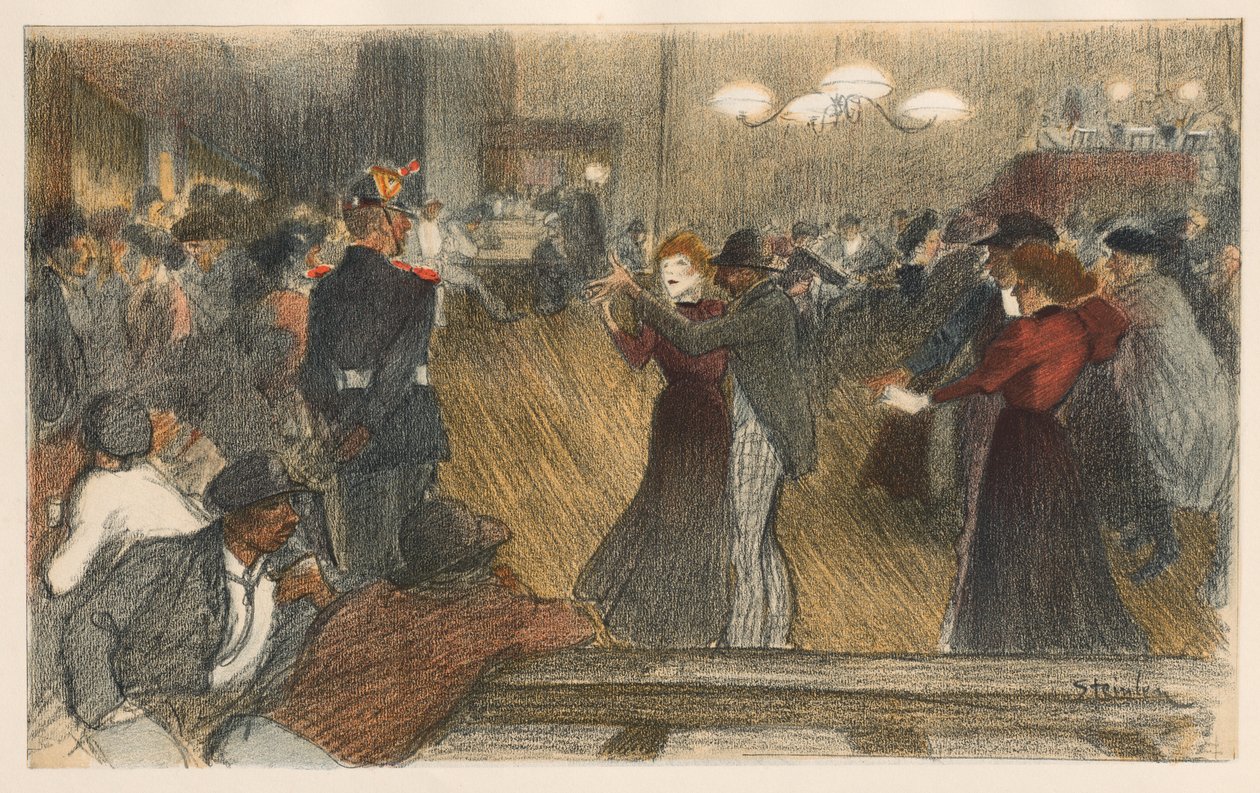 Ball the Barrier od Théophile Alexandre Steinlen