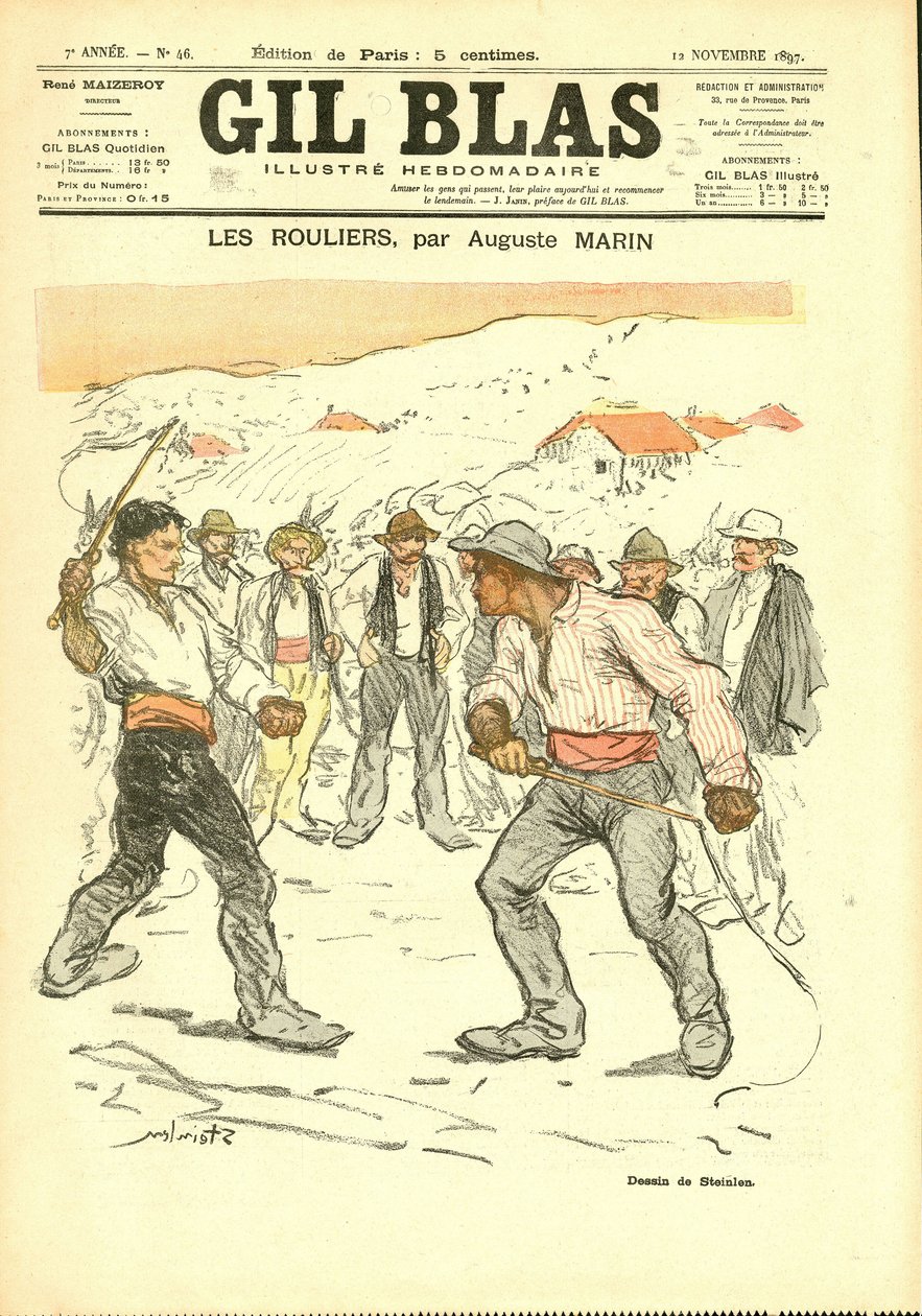 Obálka ""Gil Blas"" od Théophile Alexandre Steinlen