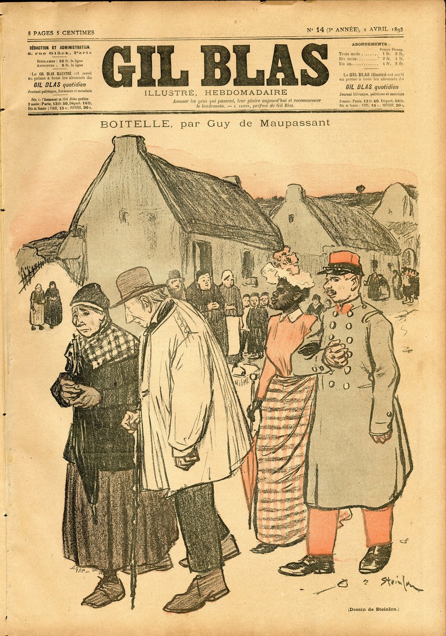 Obálka ""Gil Blas"" od Théophile Alexandre Steinlen