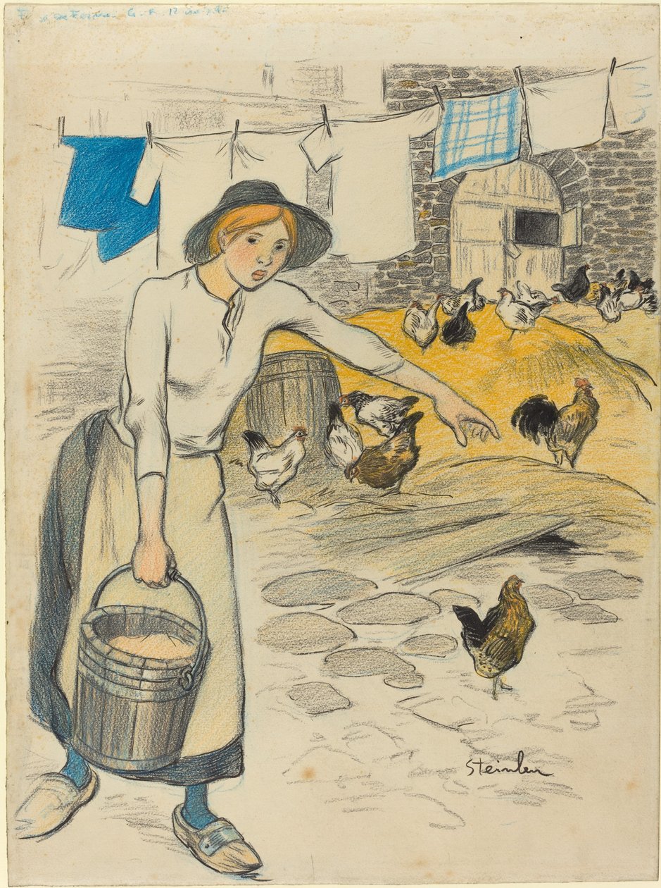 farmářka od Théophile Alexandre Steinlen