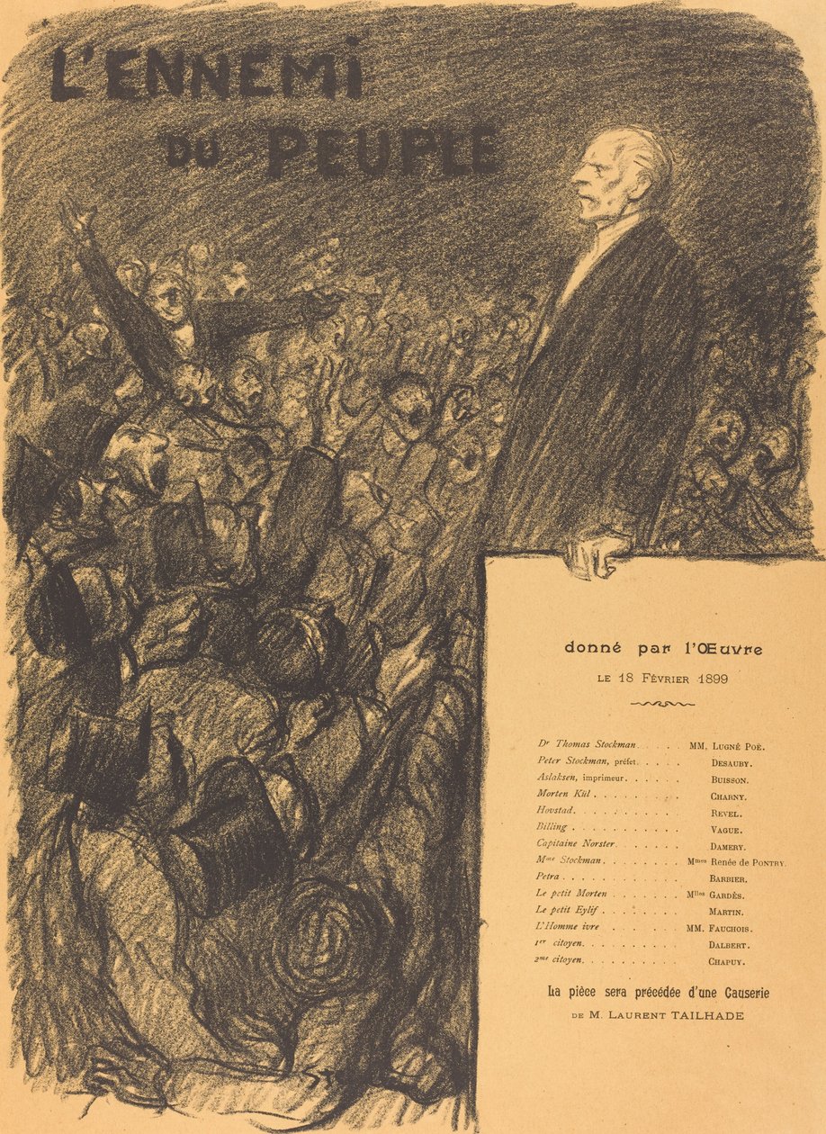 Nepřítel lidu, 1899. od Théophile Alexandre Steinlen