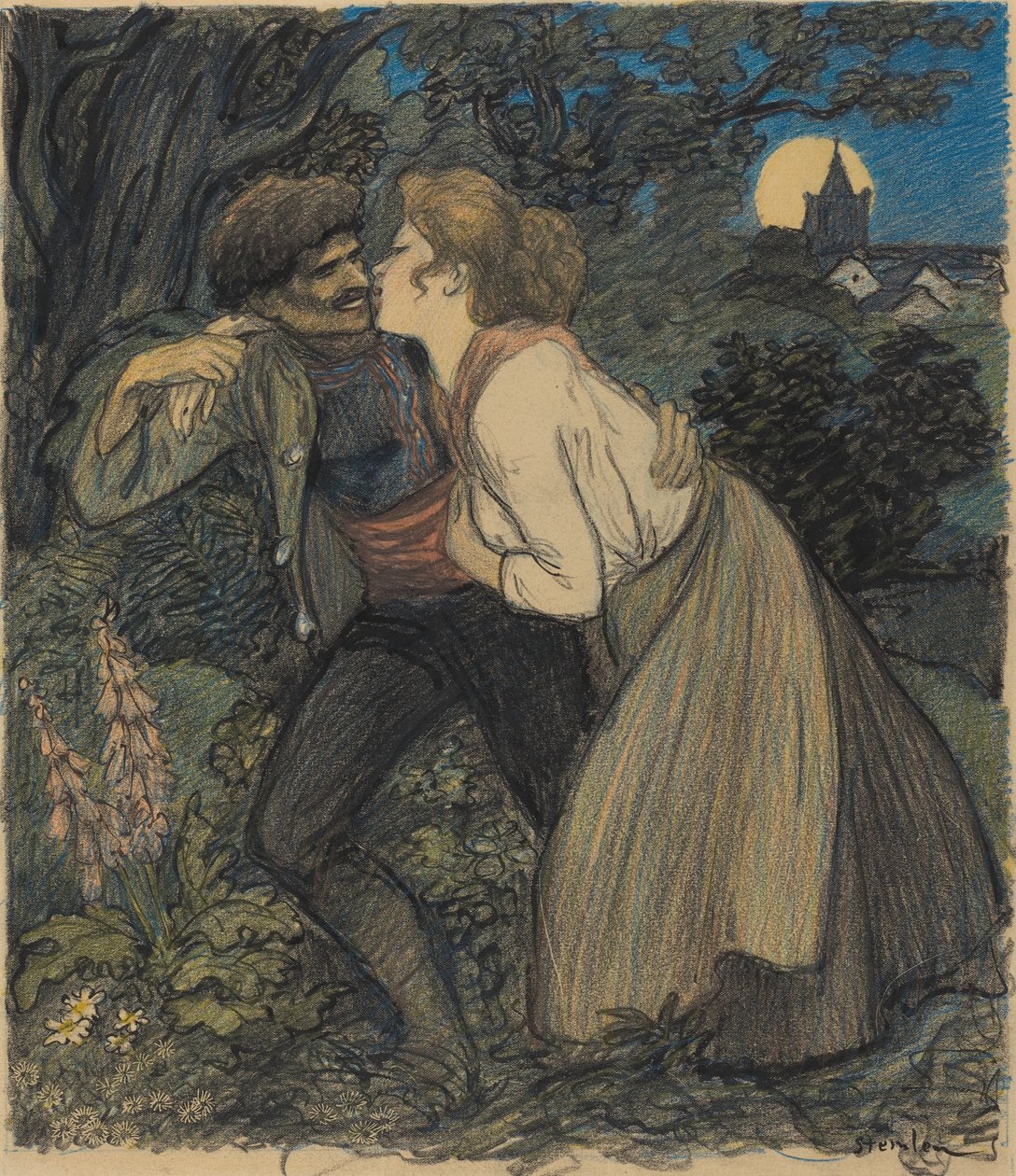 Vlčí pes od Théophile Alexandre Steinlen