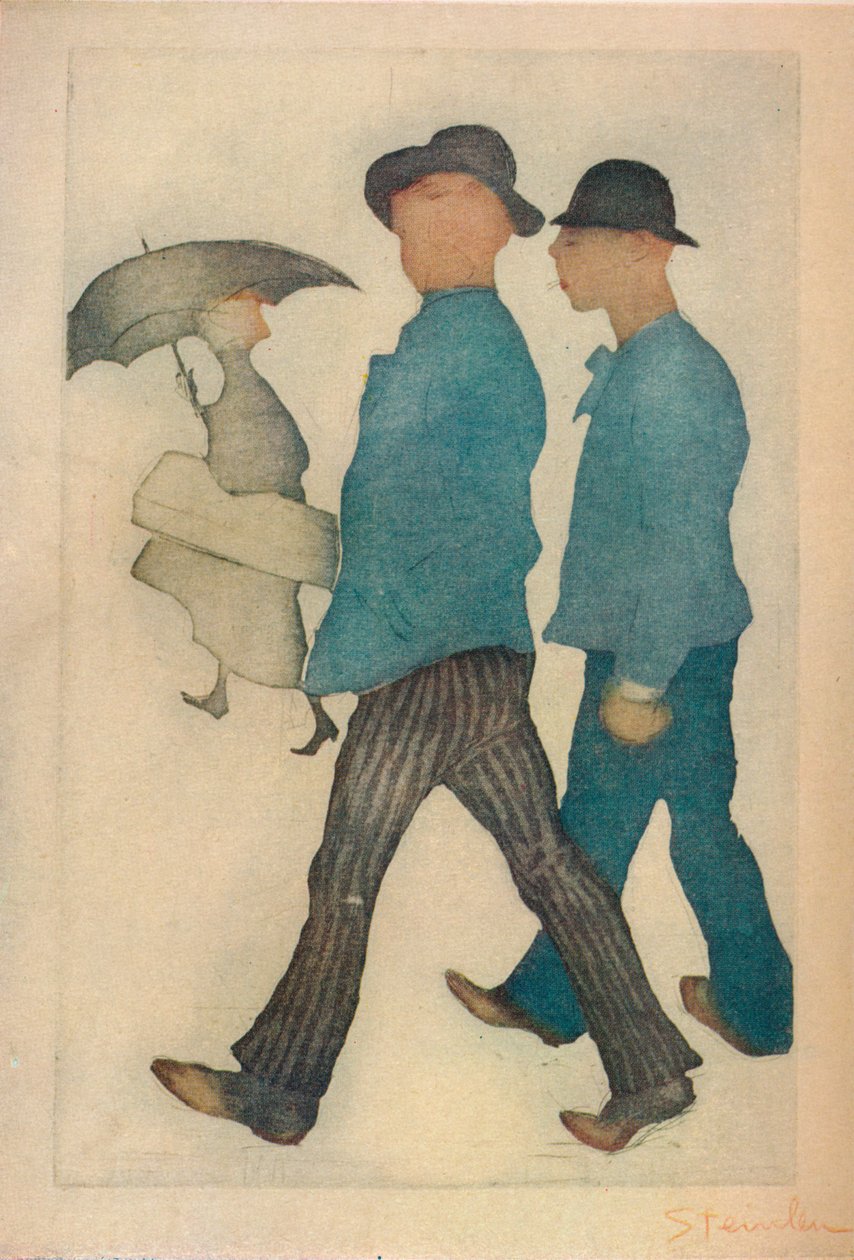 Dva gigolové, 1898. od Théophile Alexandre Steinlen