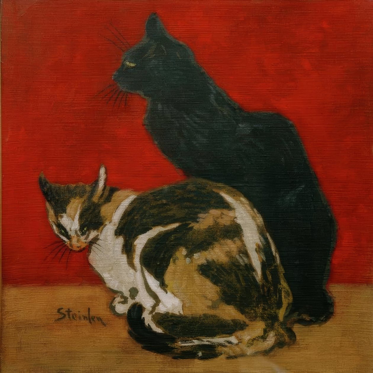 Kočky od Théophile Alexandre Steinlen