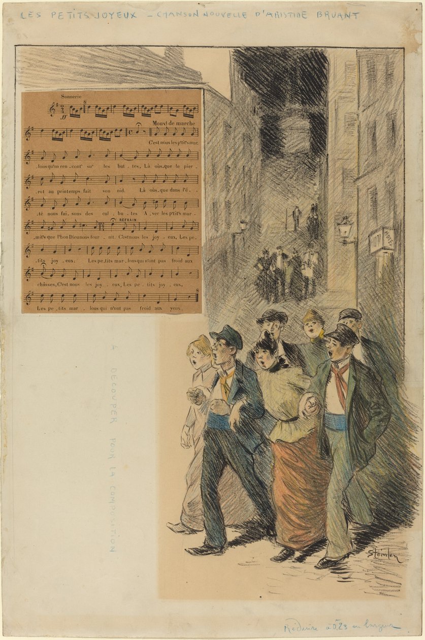 Veselé maličké, 1891. od Théophile Alexandre Steinlen