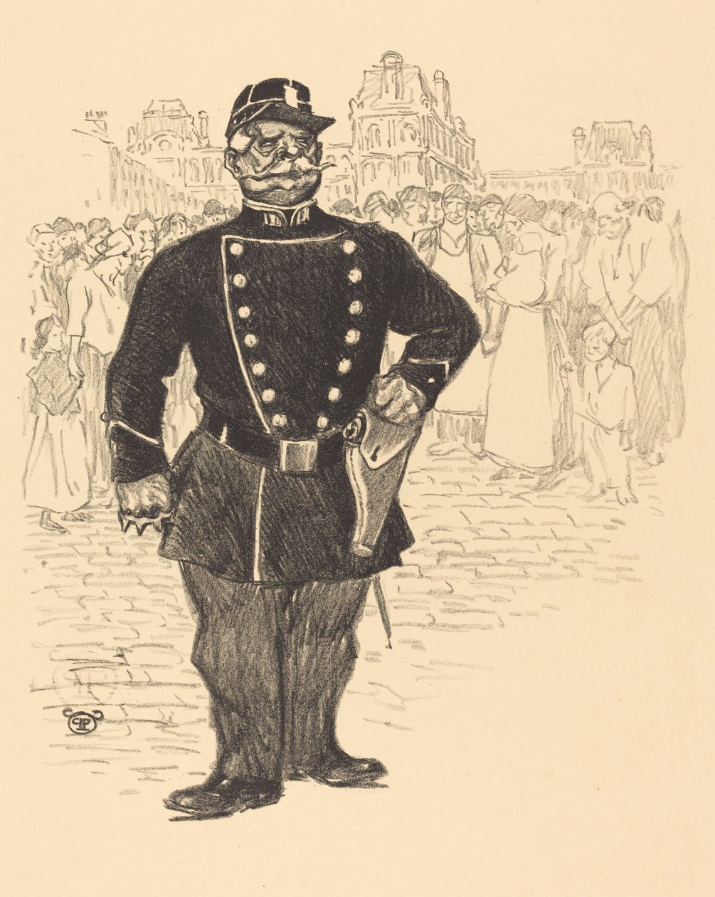 Mír v ulicích od Théophile Alexandre Steinlen