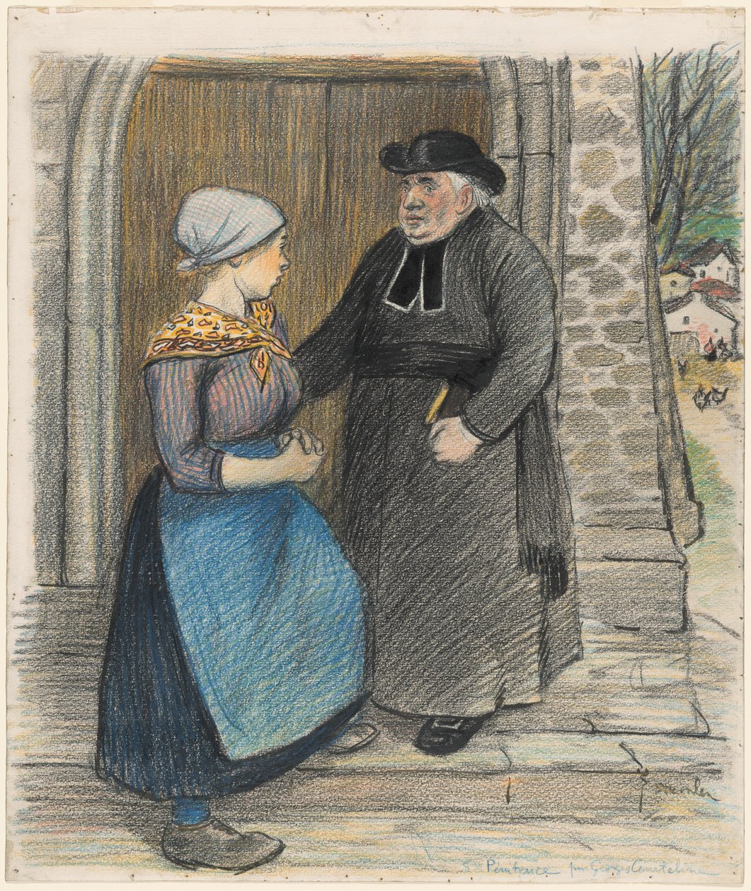 Pokání, 1899. od Théophile Alexandre Steinlen