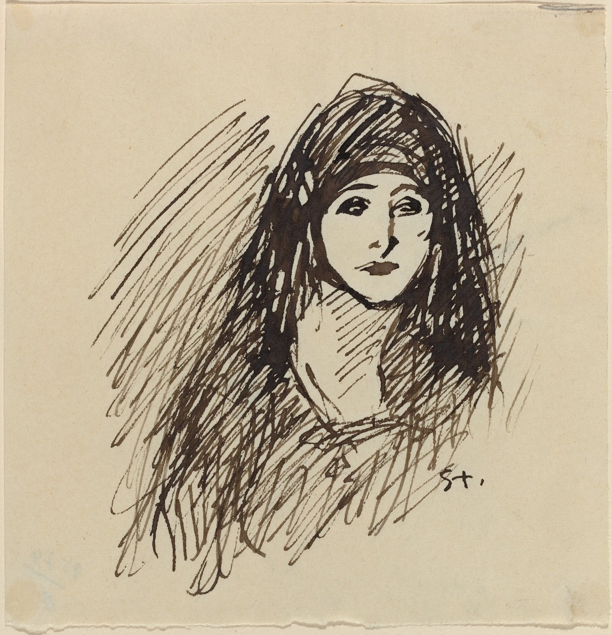 Portrét umělcovy ženy od Théophile Alexandre Steinlen