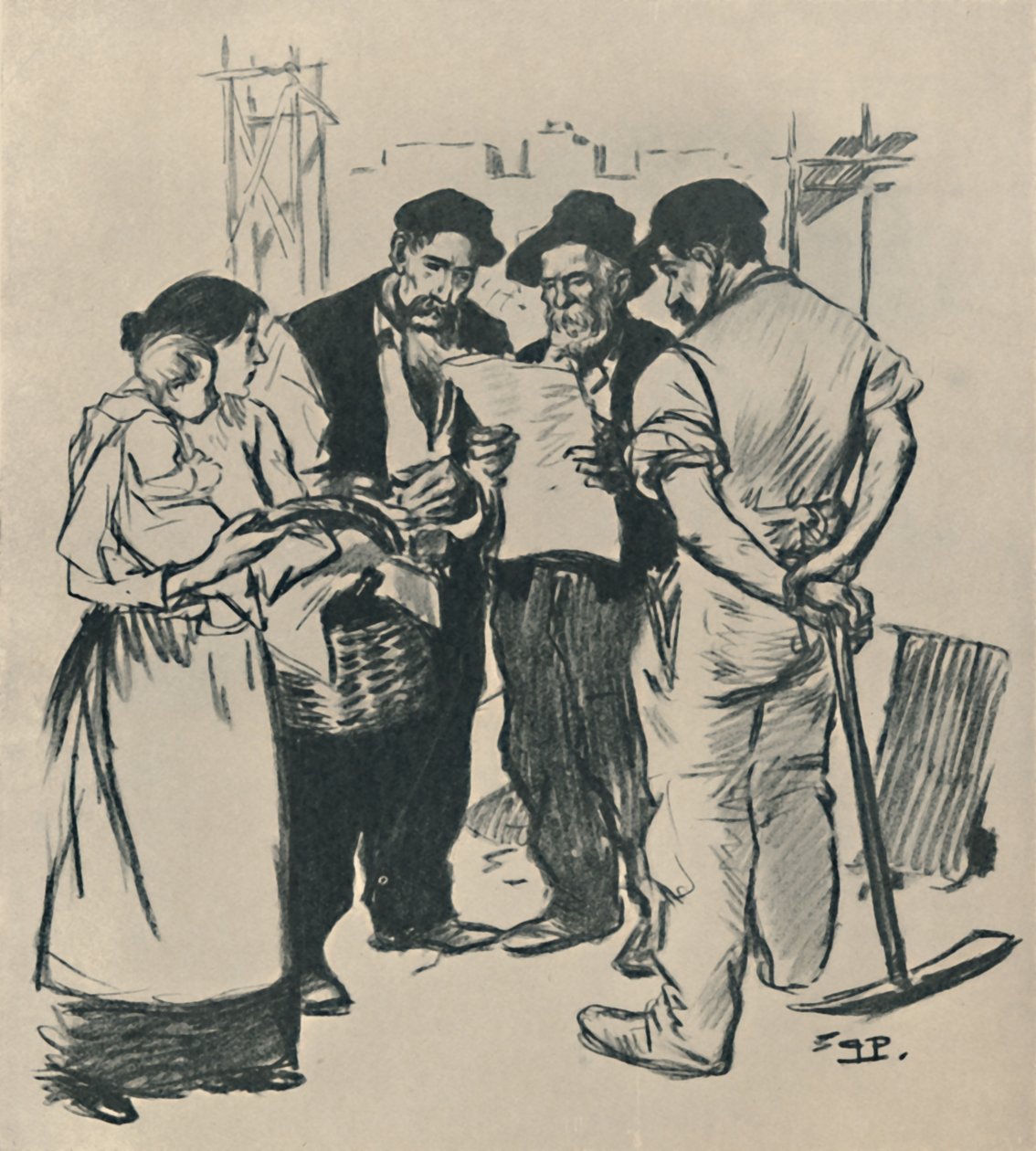 Throwback, c1894, 1919 od Théophile Alexandre Steinlen