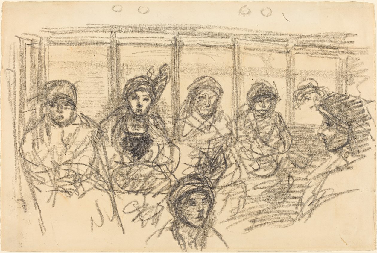 Jezdci v metru, c. 1890. od Théophile Alexandre Steinlen