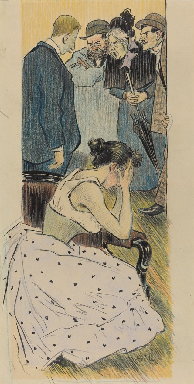 Jeho rodinná píseň, 1893. od Théophile Alexandre Steinlen