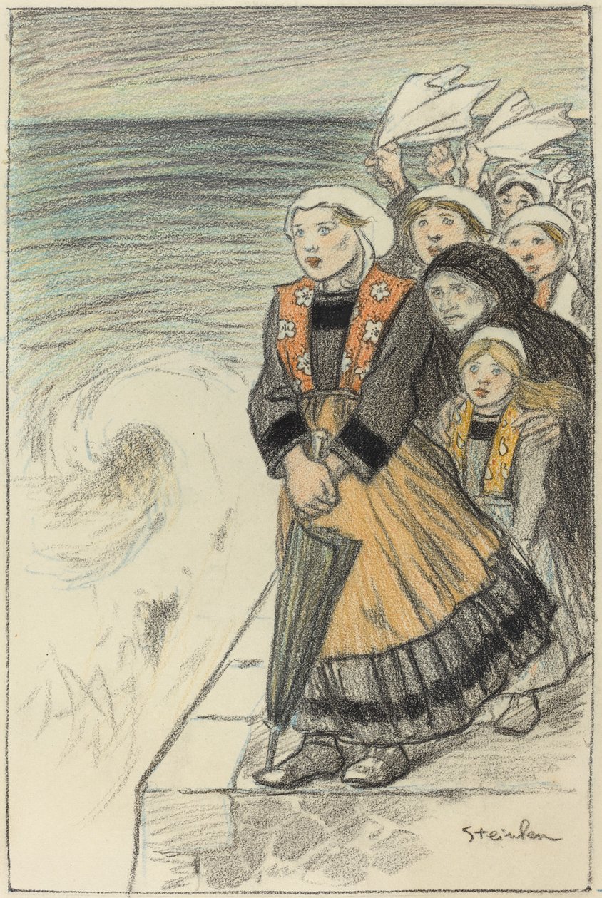 Manželky námořníků od Théophile Alexandre Steinlen