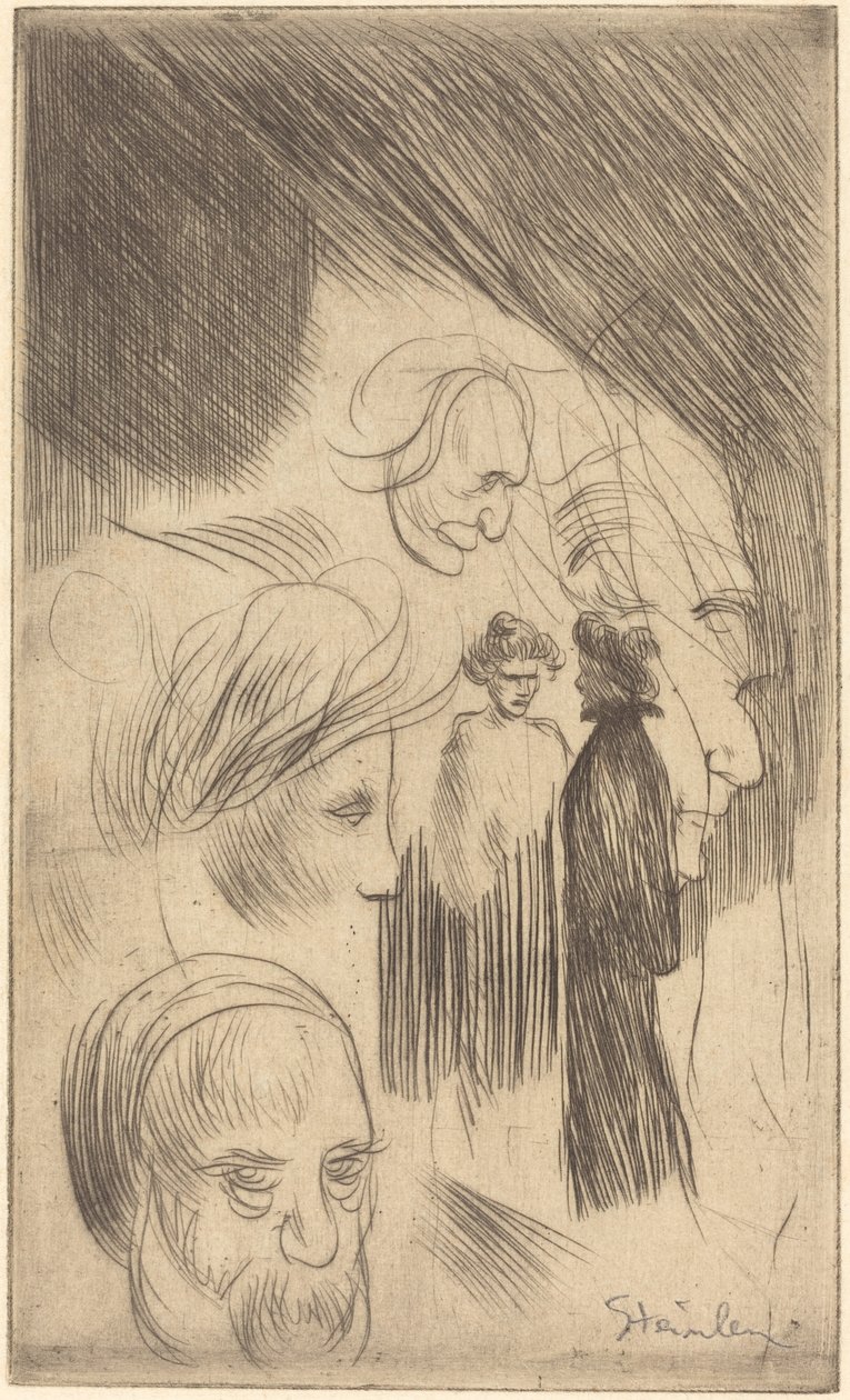 Sketch Plate, 1902. od Théophile Alexandre Steinlen