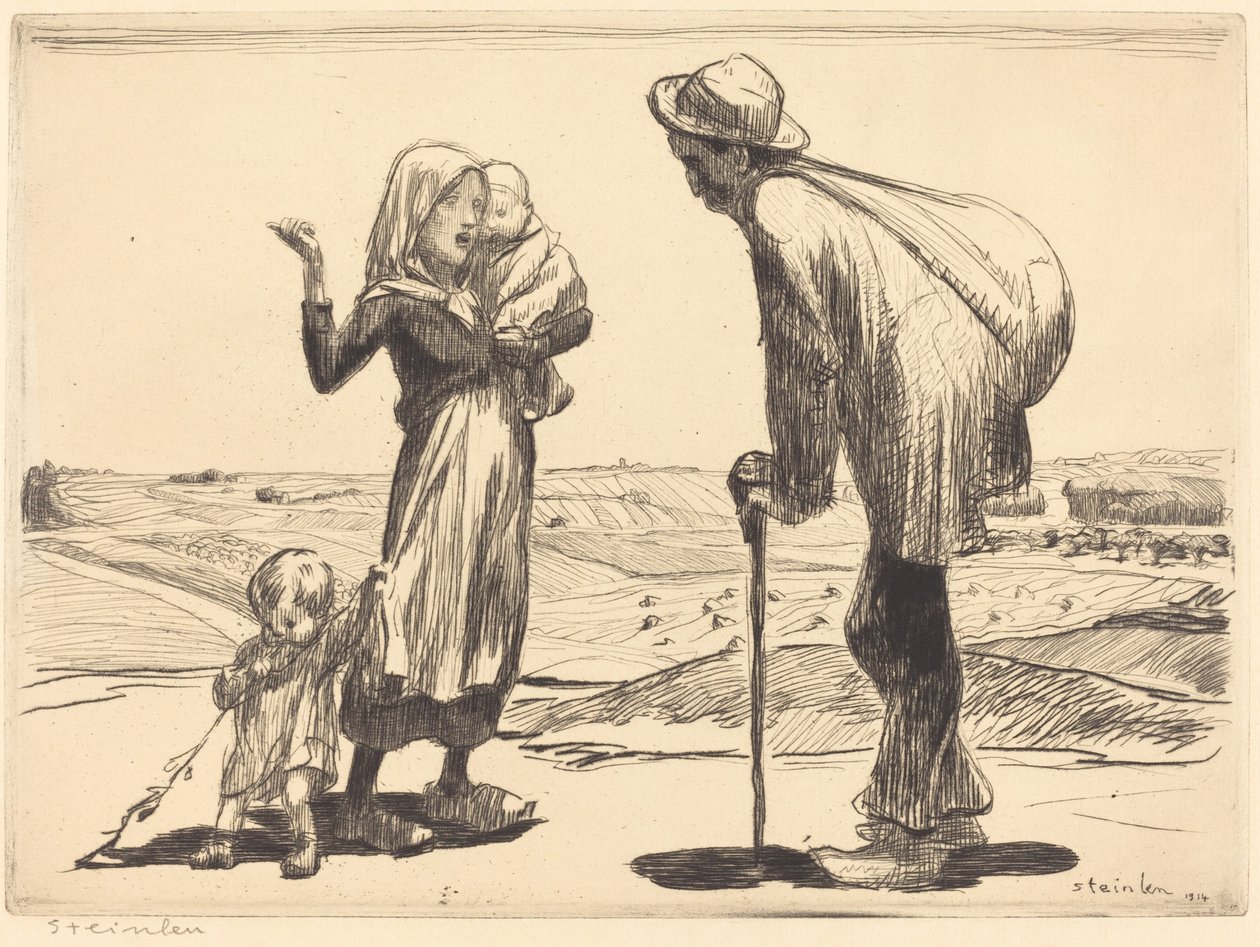 Vzdálené město od Théophile Alexandre Steinlen