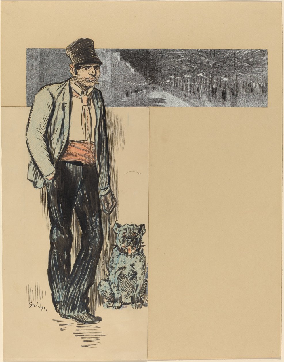 Do vesnice od Théophile Alexandre Steinlen
