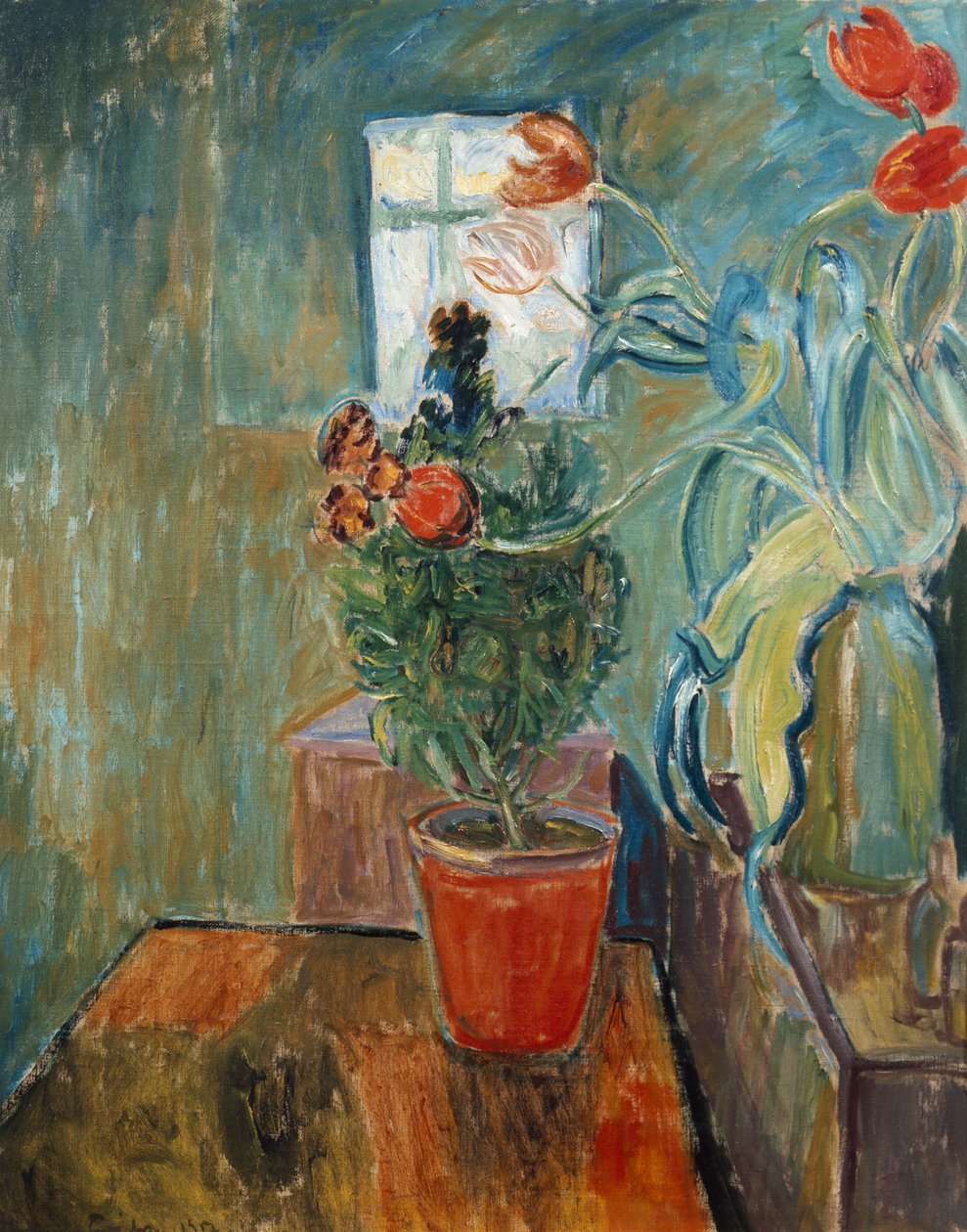 Wallflower a tulipány od Thorvald Erichsen