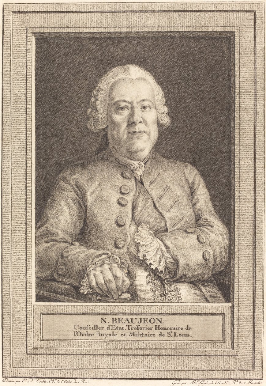 N.Beaujeon od Thérèse Éléonore Lingée after Charles Nicolas Cochin II