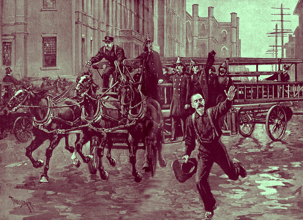 Společnost vyrábějící háky a žebříky v 90. letech 19. století od Thure de Thulstrup