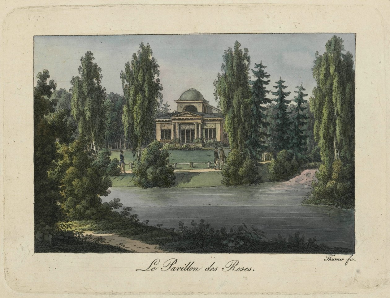 Pavilon růží v parku Pavlovsk, 1810s. od Thurner