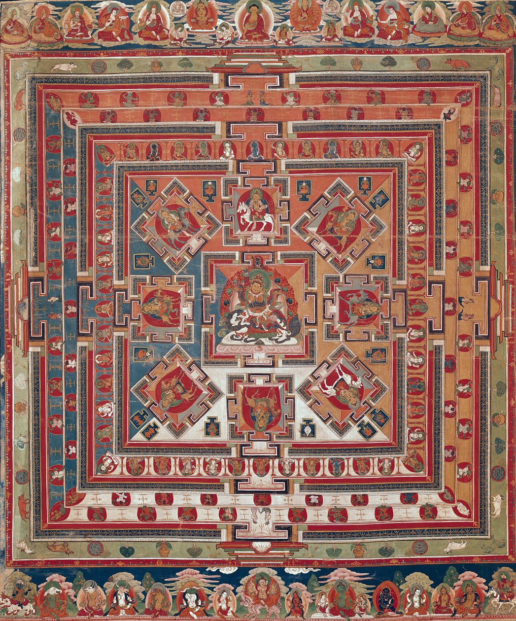 Mandala Vaishravana od Tibetan School