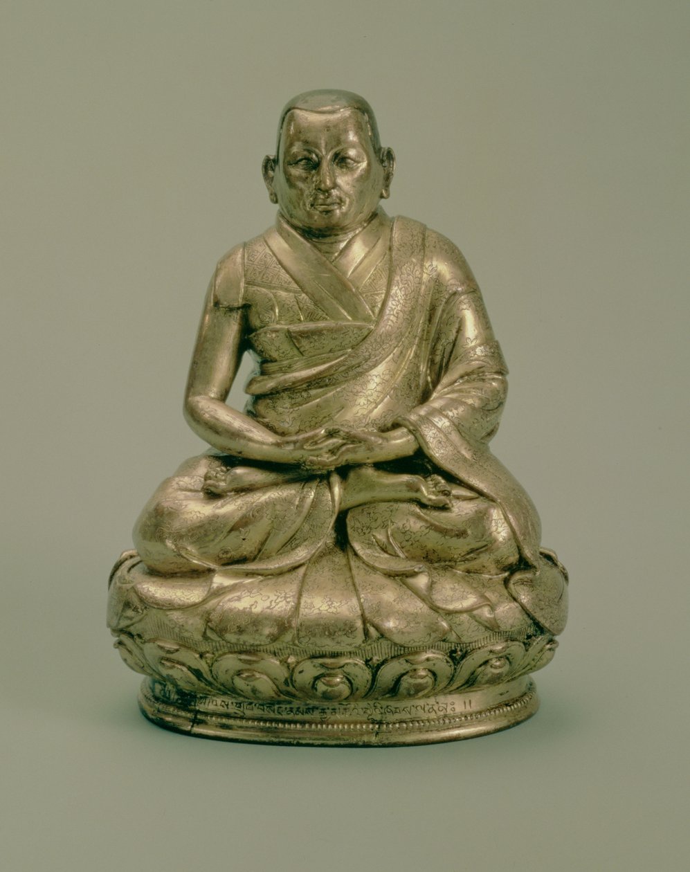 Sonam Gyatso (1543-89), třetí dalajlama, 16.-17. století (zlacená měď) od Tibetan School