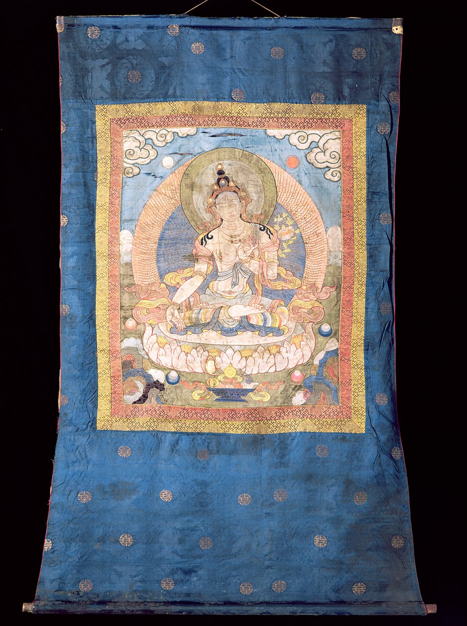 Bílá Tara, z Bhútánu (textil) od Tibetan School