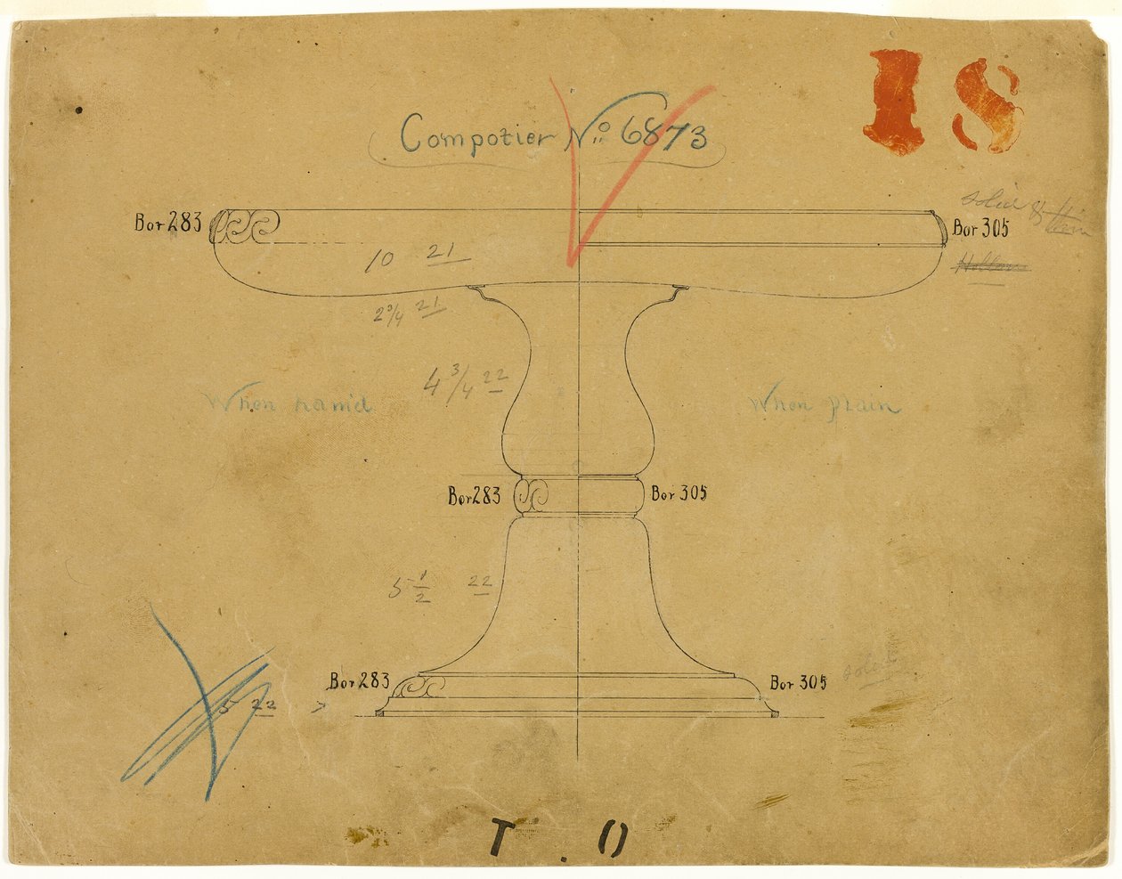 Design pro Compotier č. 6873 od Tiffany and Company