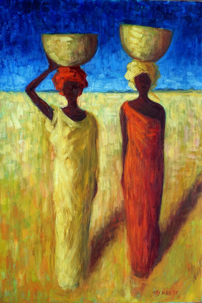 Calabash Cousins, 2017, olej od Tilly Willis