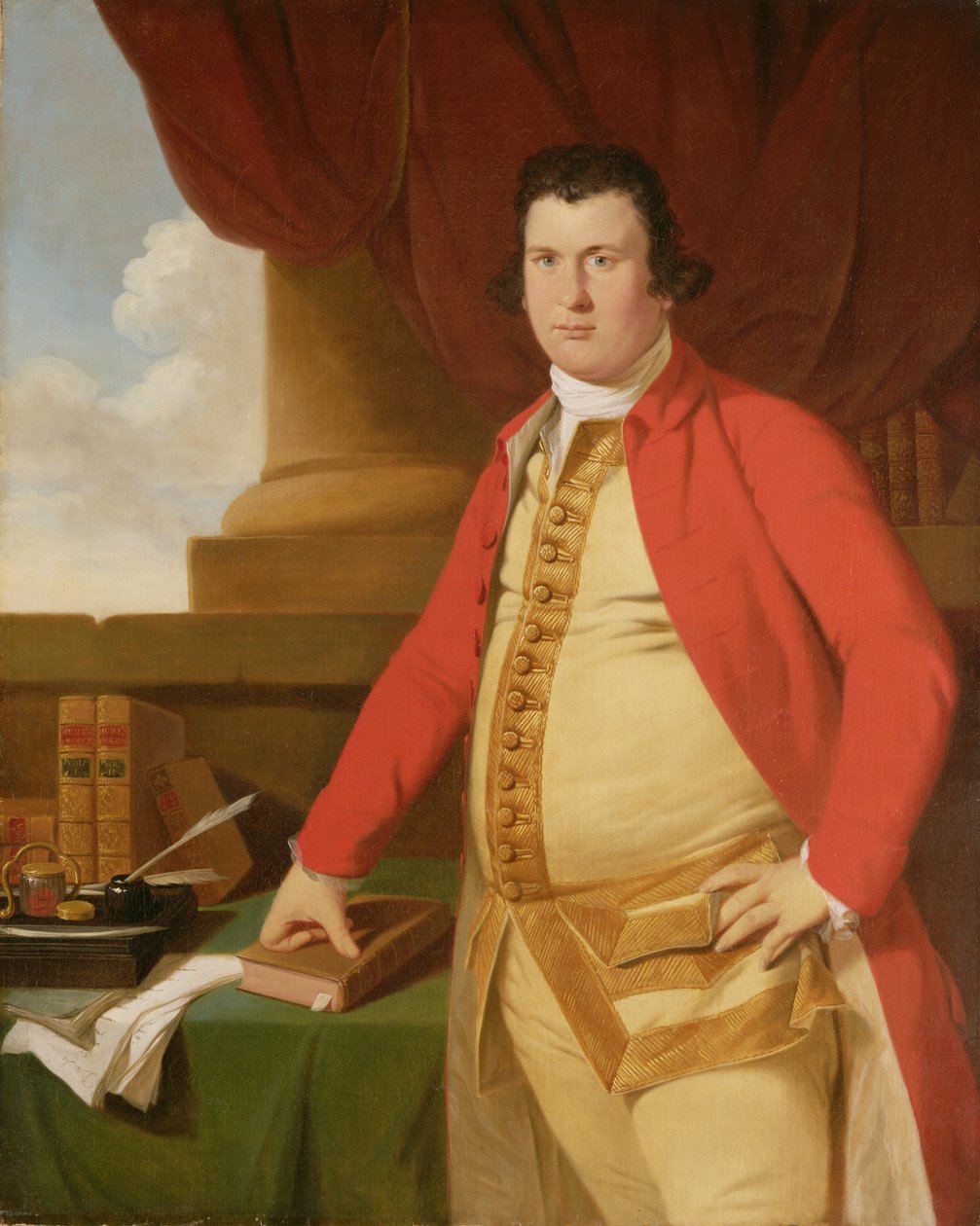 Neznámý muž, cca 1764-69 (olej na plátně) od Tilly Kettle