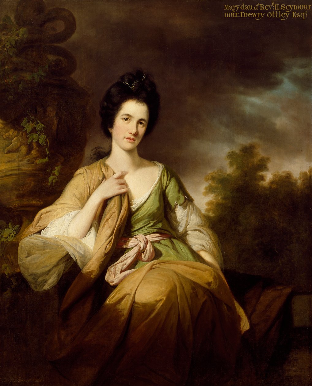 Paní Drewry Ottley, 1768 od Tilly Kettle
