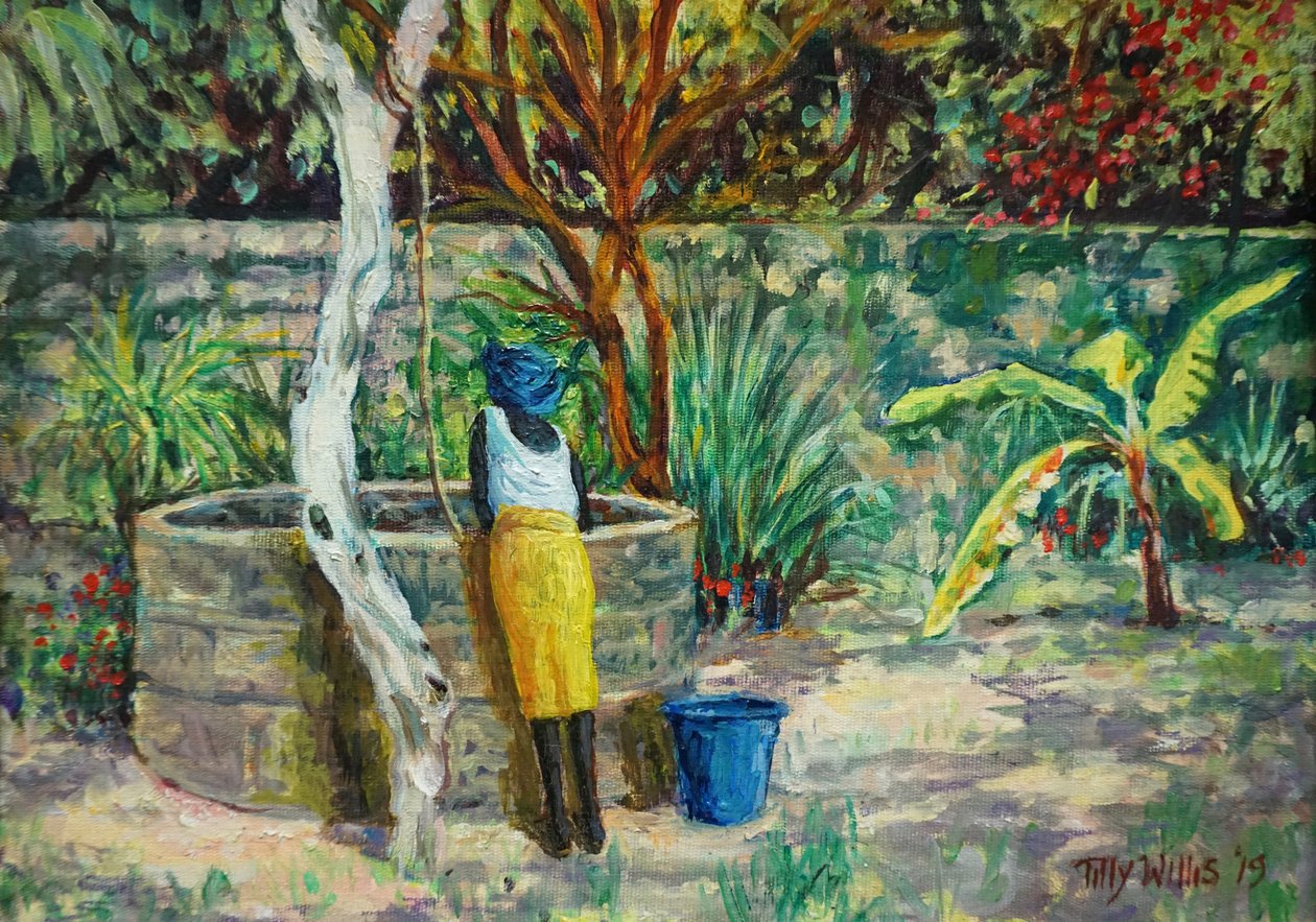 The Blue Bucket 2019 (olej) od Tilly Willis
