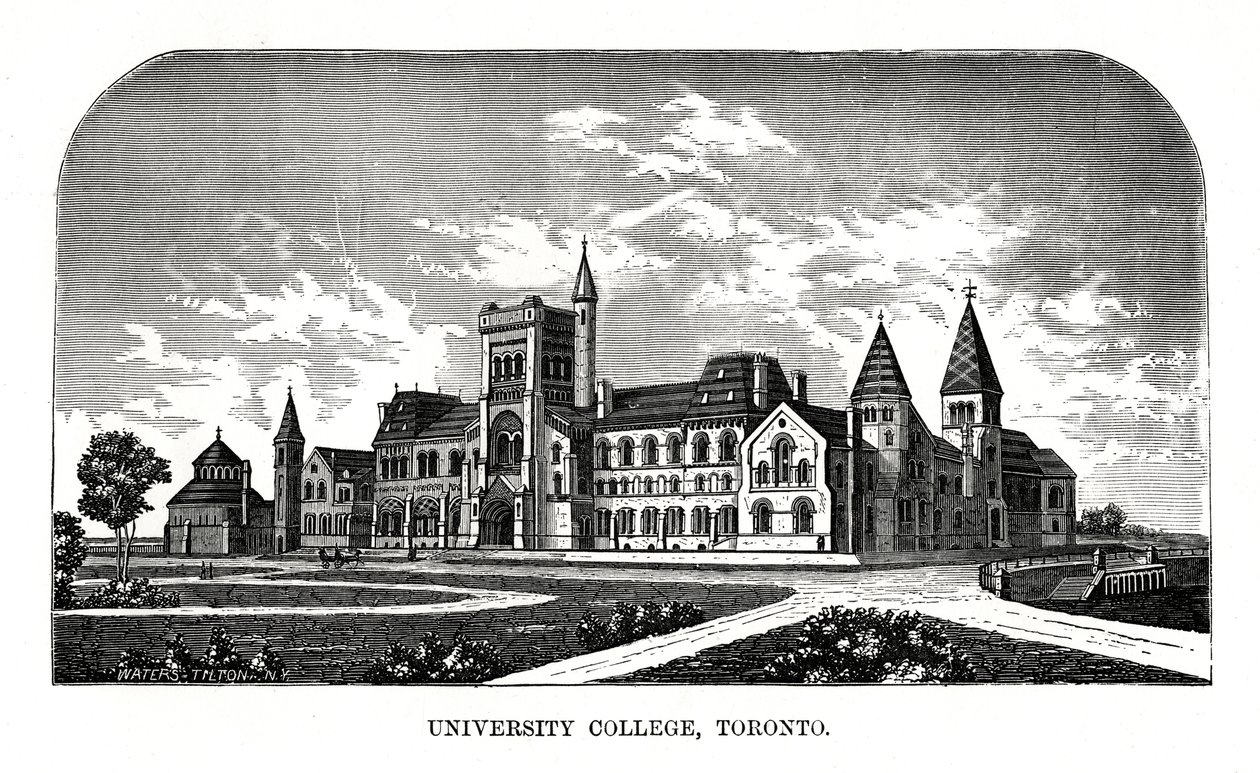 University College, Toronto, Kanada, 19. století od Tilton Waters
