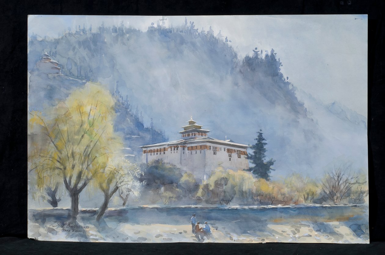 Paro Dzong, Bhútán, 2013 od Tim Scott Bolton