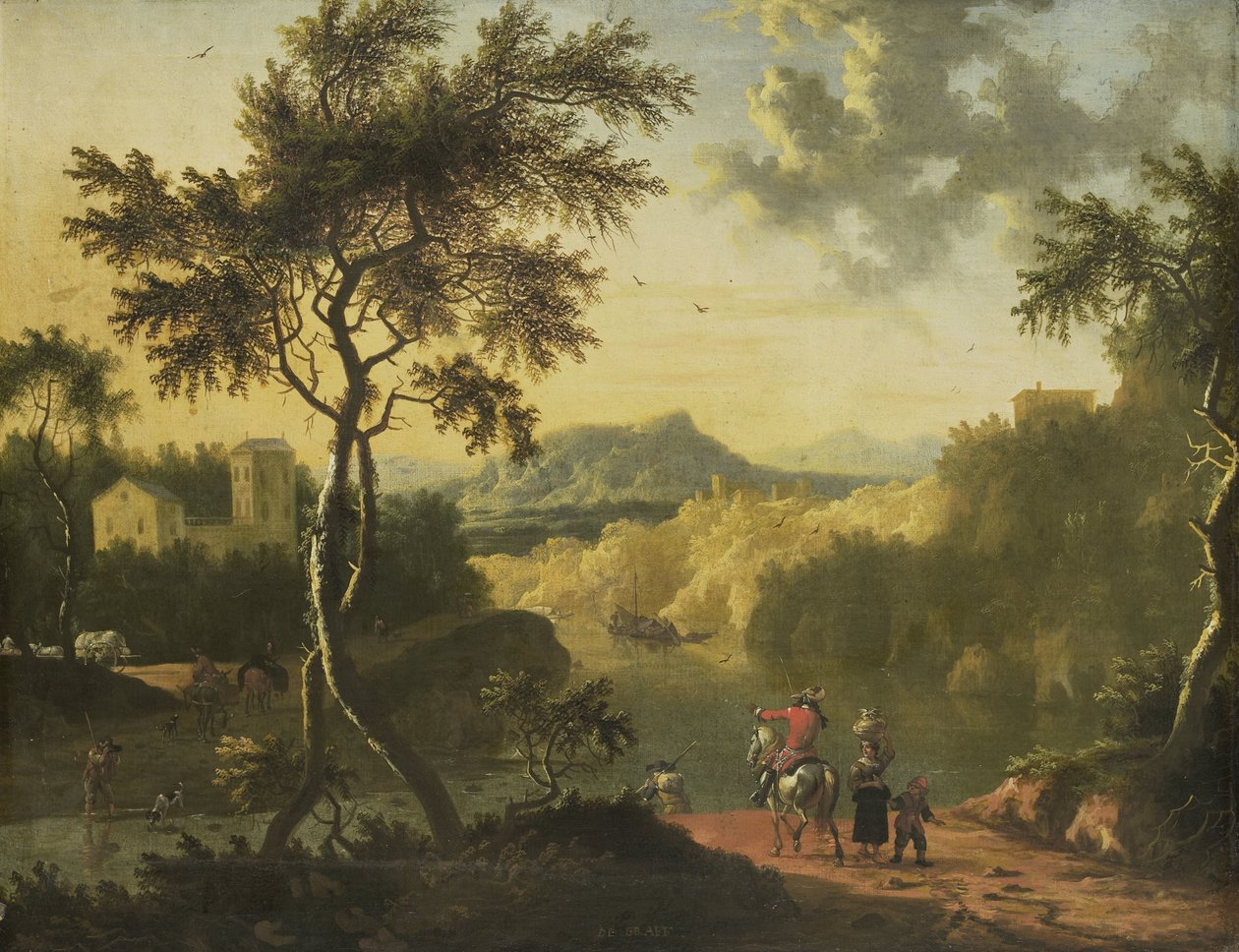Italská krajina od Timotheus de Graef (attributed to)