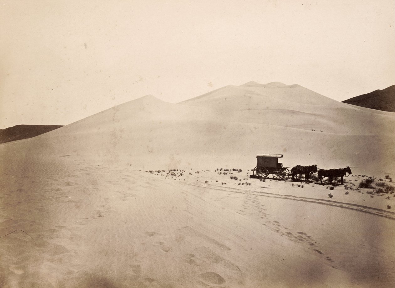 Písečné duny, poušť Carson, Nevada od Timothy H. OSullivan