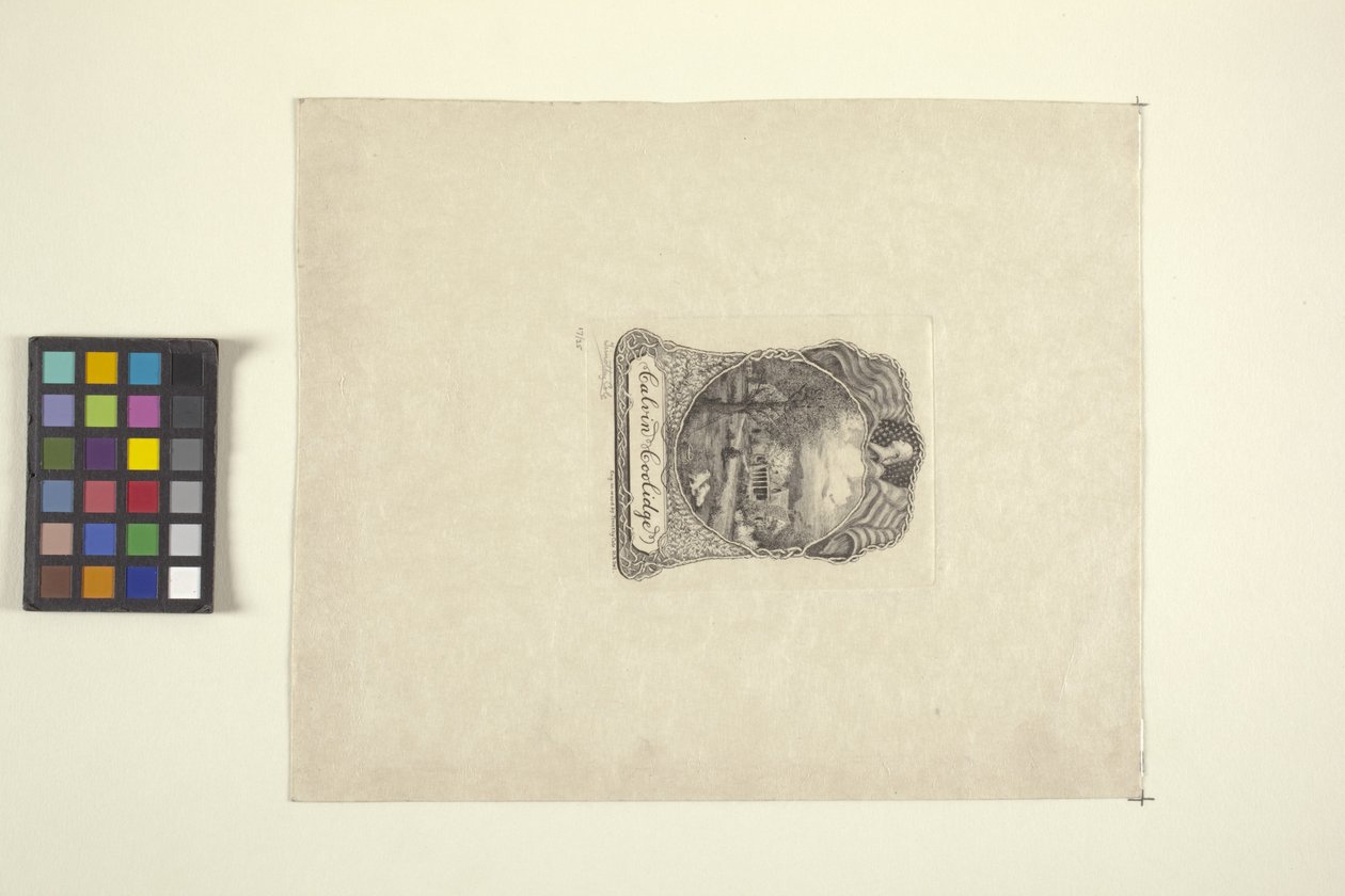 Book Plate For Calvin Coolidge (inkoust) od Timothy Cole