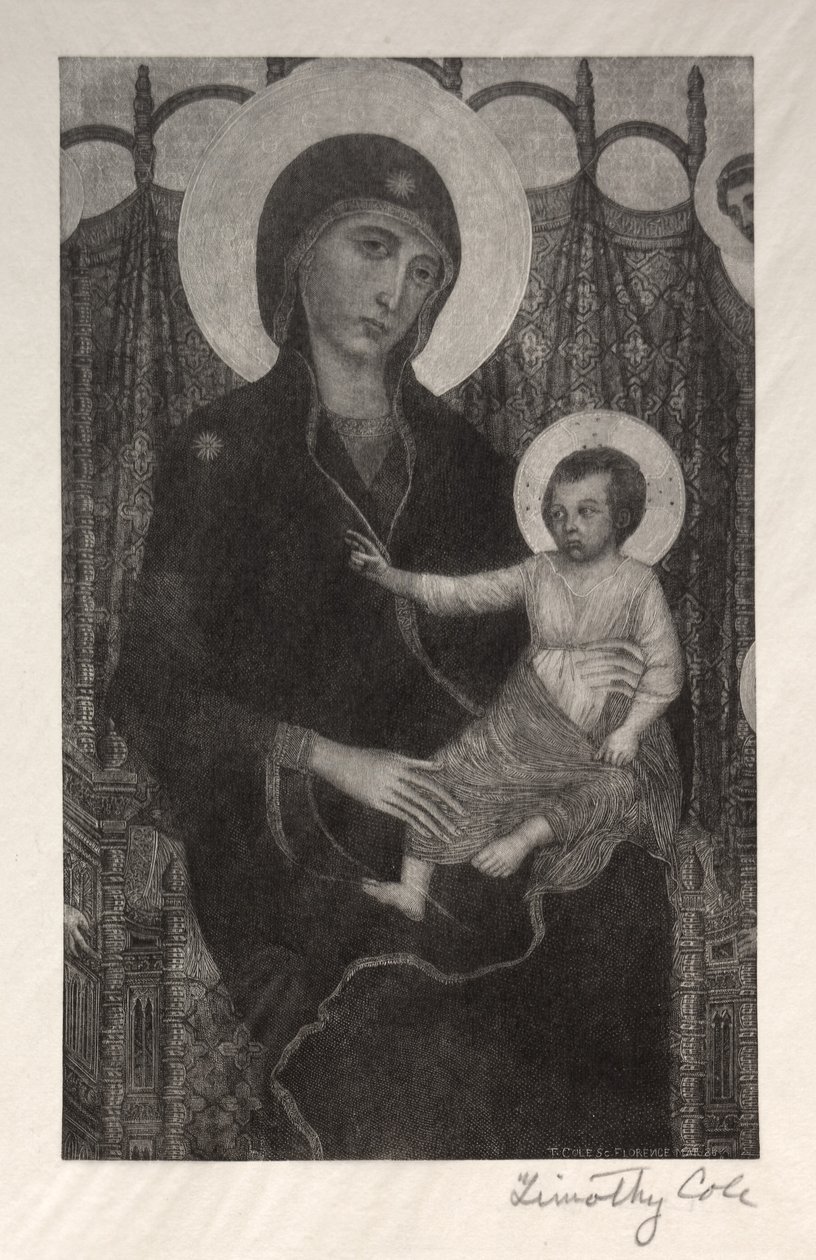 Staří italští mistři: Madonna a dítě, 1885. od Timothy Cole