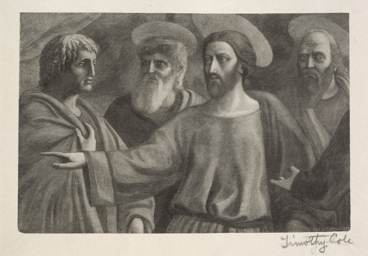 Old Italian Masters: The Tribute Money, 1888-1892. od Timothy Cole