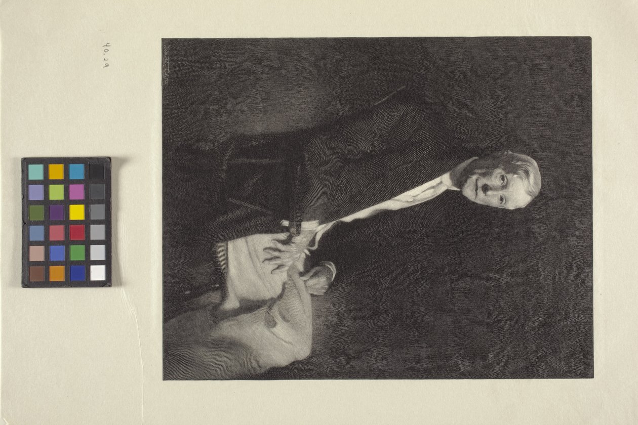 Portrét Johna D. Rockefellera (inkoust) od Timothy Cole
