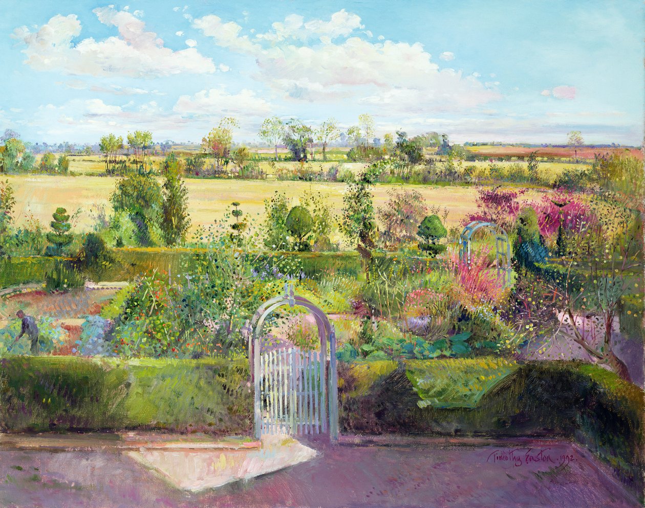 Bylinková zahrada po sklizni od Timothy Easton