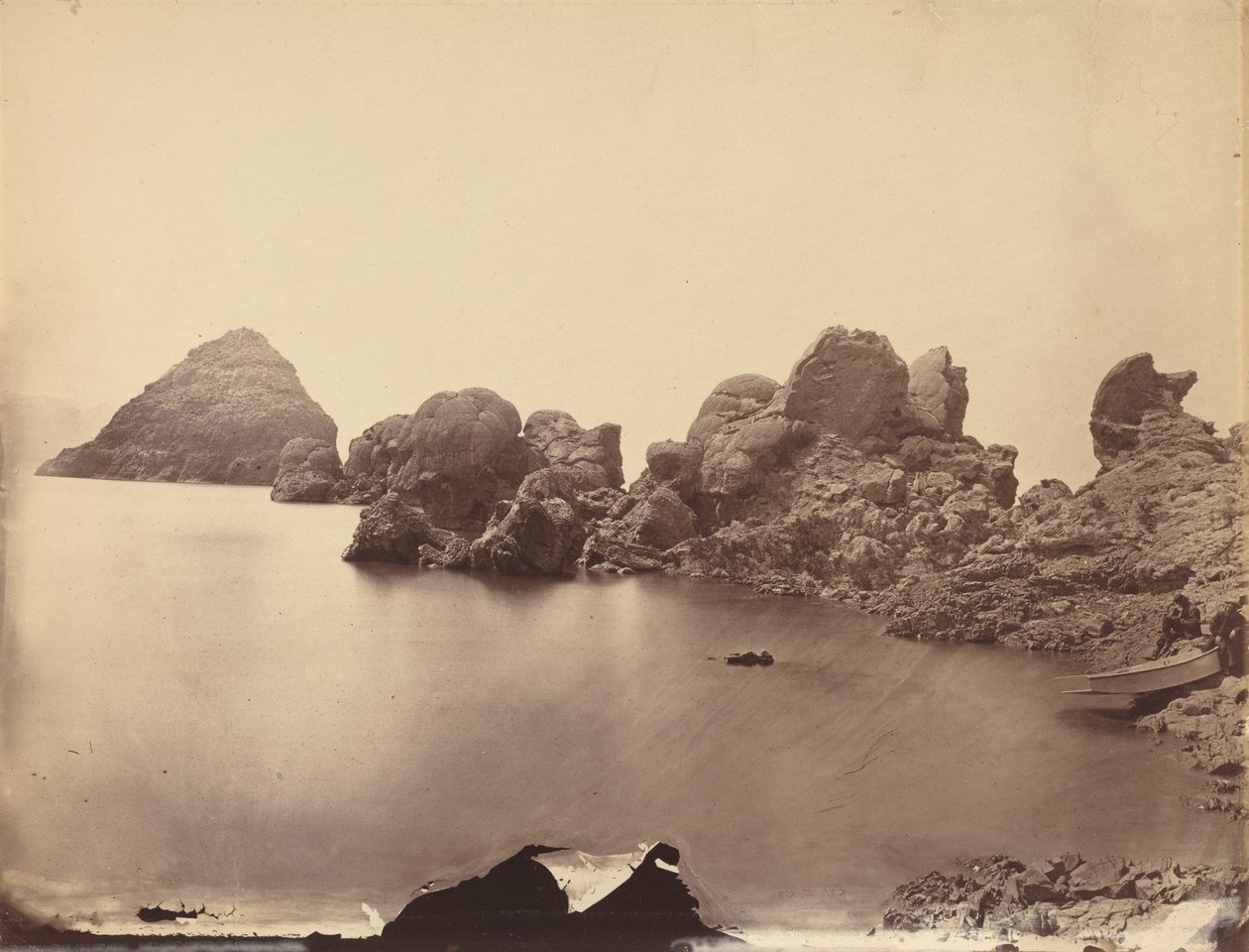 Tufové dómy, Pyramid Lake, Nevada,1867 (foto) od Timothy O