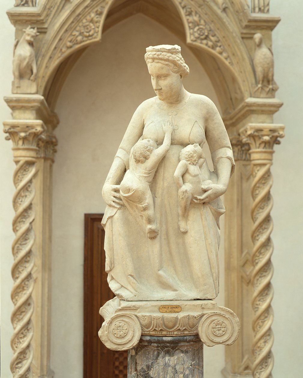 Charita, cca 1320 (mramor) od Tino di Camaino