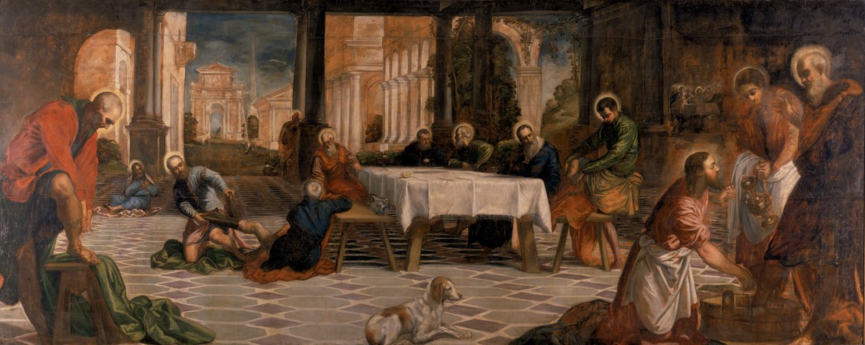 Kristus umývá učedníkům nohy od Tintoretto