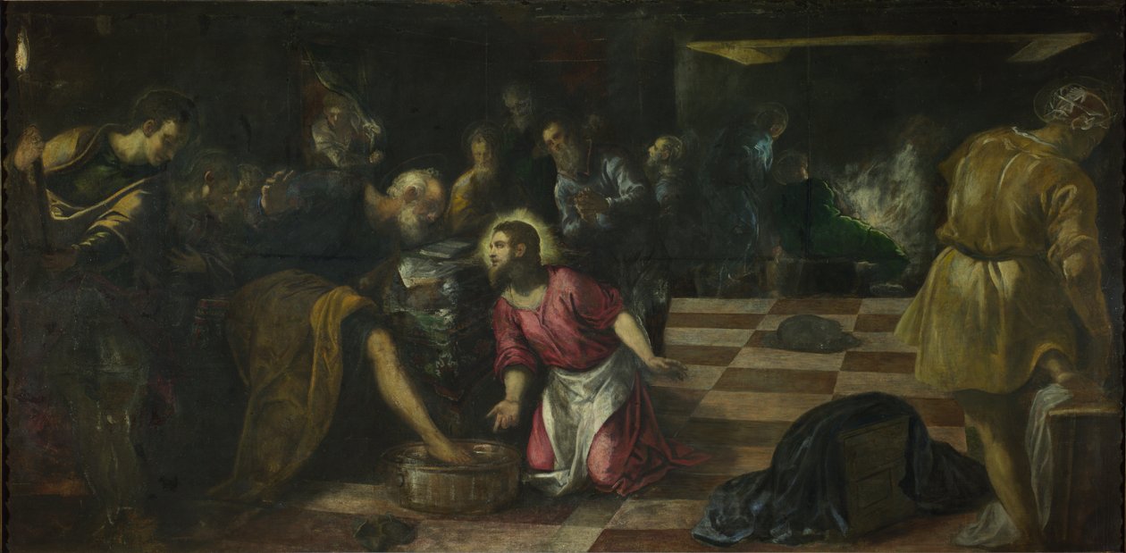 Kristus umývá učedníkům nohy od Tintoretto