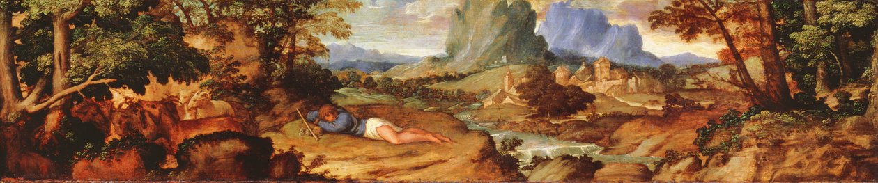 Endymion a jeho stádo, c. 1510 od Tiziano Vecelli