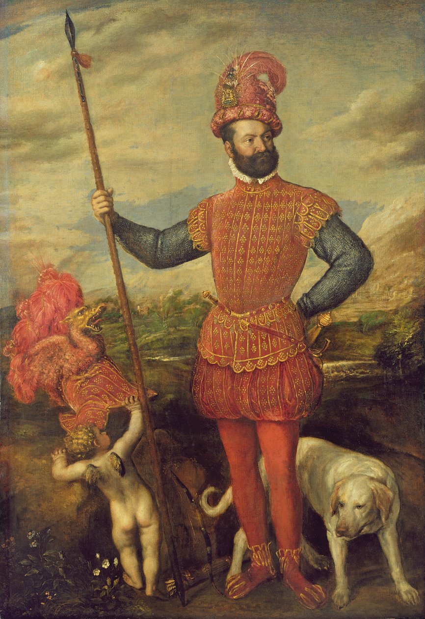 Portrét italského šlechtice od Tiziano Vecelli
