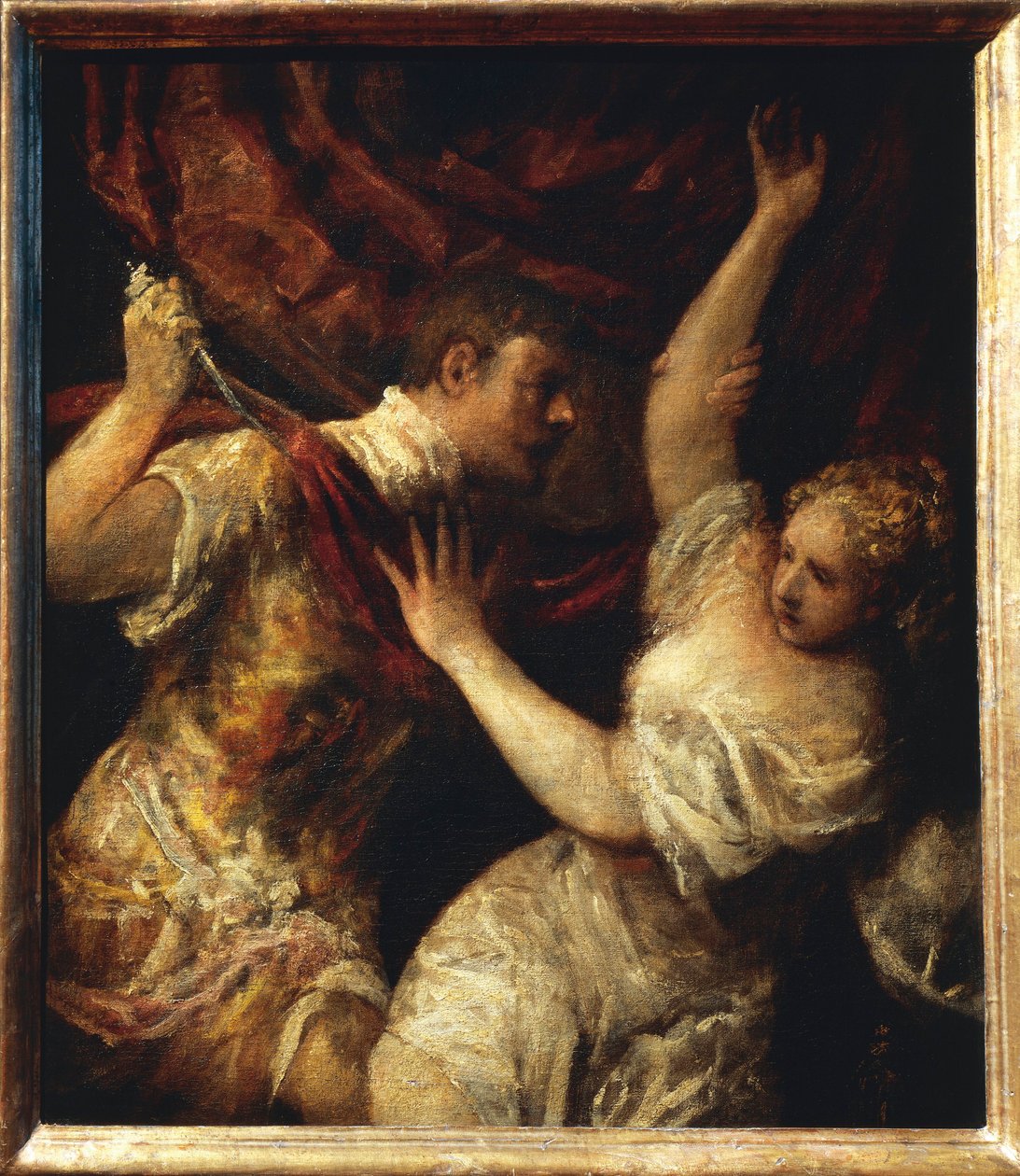 Rakousko, Vídeň, Tarquinius a Lukrécie od Titian (c.1488 1576)