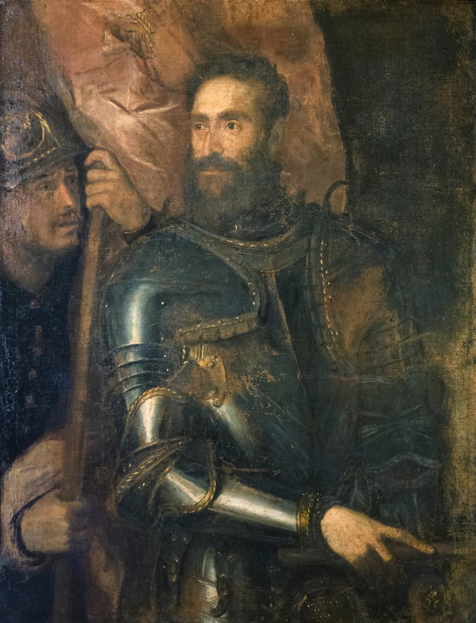 Portrét Pier Luigi Farnese od Titian (c.1488 1576)