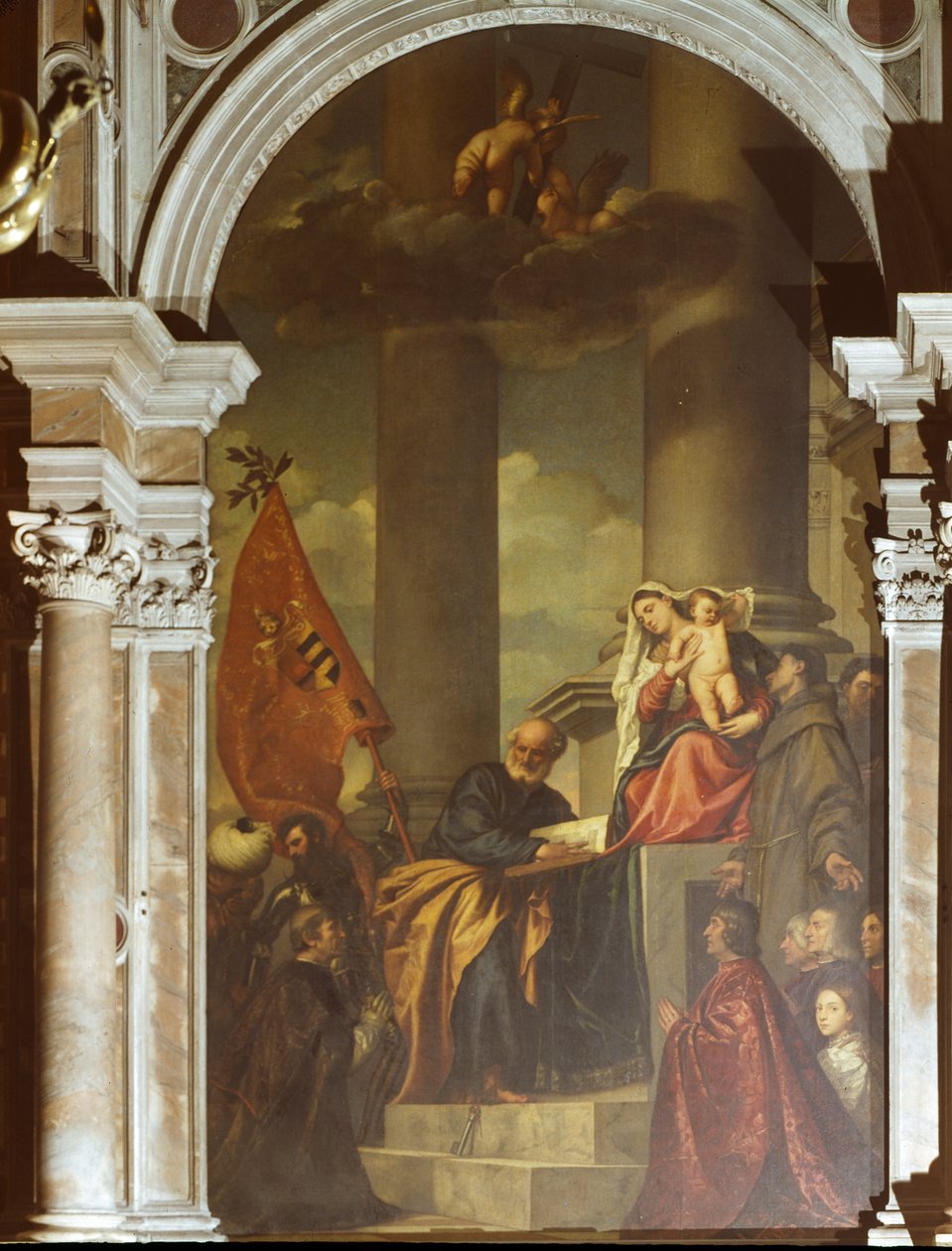 Posvátný rozhovor od Titian (c.1488 1576)
